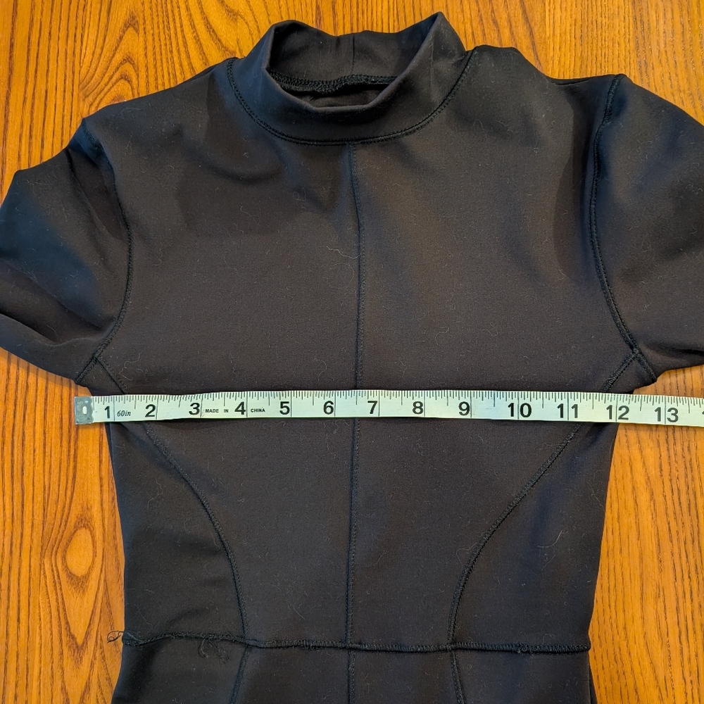 Black Maxi Long Sleeve Fitted Dress, Size XS - Picture 2 of 9